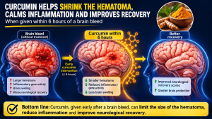 curcumin brain bleed recovery